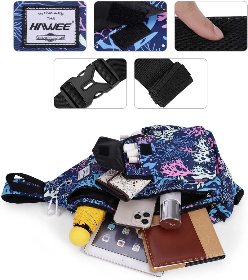 HAWEE Backpack Sling for Women Anti-Water Crossbody Bag Inclined Adjustable Pack | Casual, Adjustable Strap, Water Repellent, for Travel/Sport - Image 3